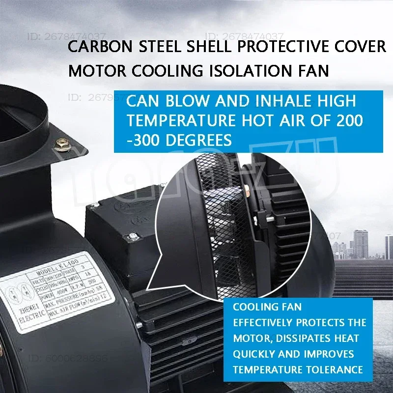 Small High Temperature Resistant Fan Induced Draft Fan Multi-Wing Insulated Cy120 Heat Extraction Centrifugal Fan BB