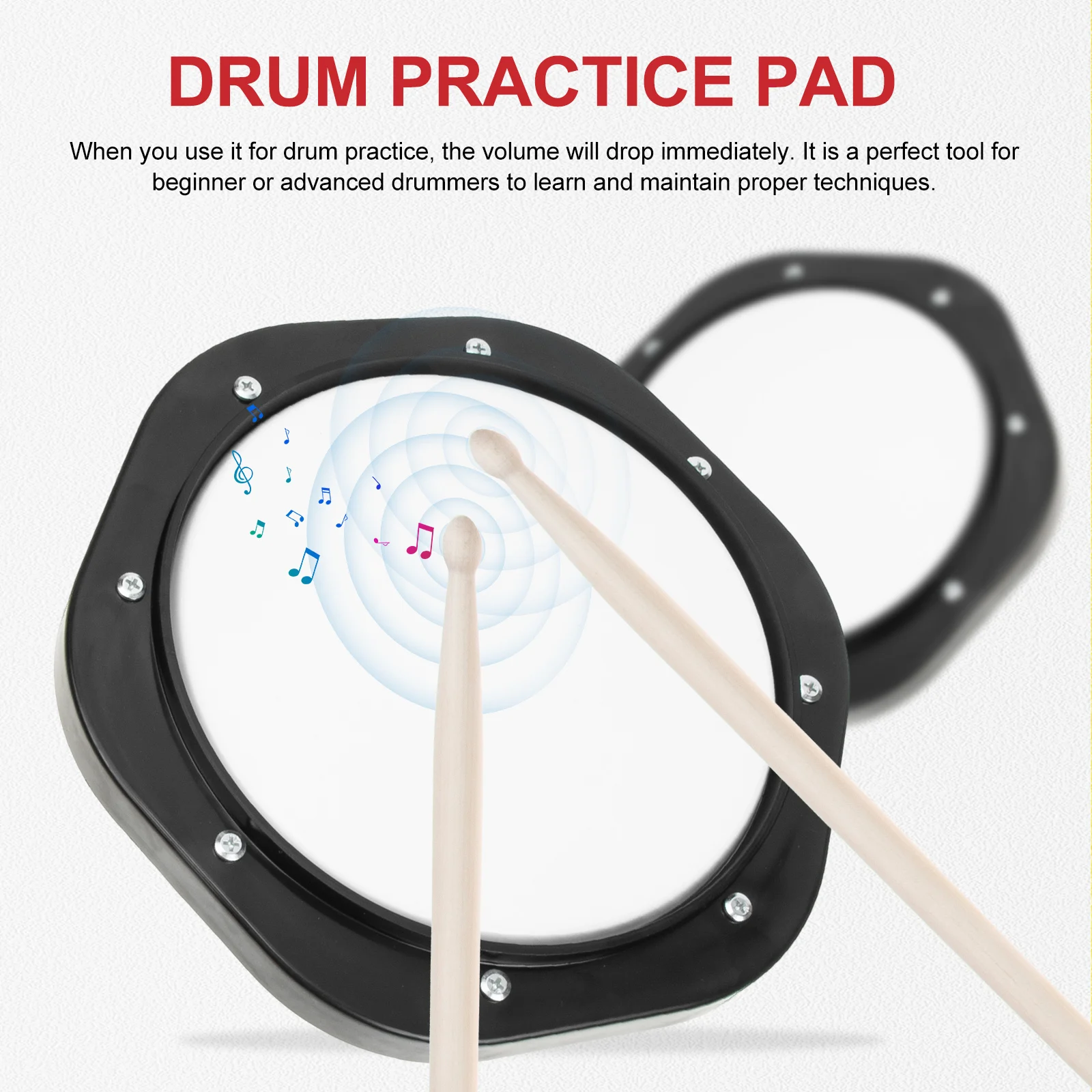 

1 set Pad For Beginners Dumb Drum Practice Cushion Wood Nylon Tpe Durable Drum Accessory Practice Pad Drummer Training Mat