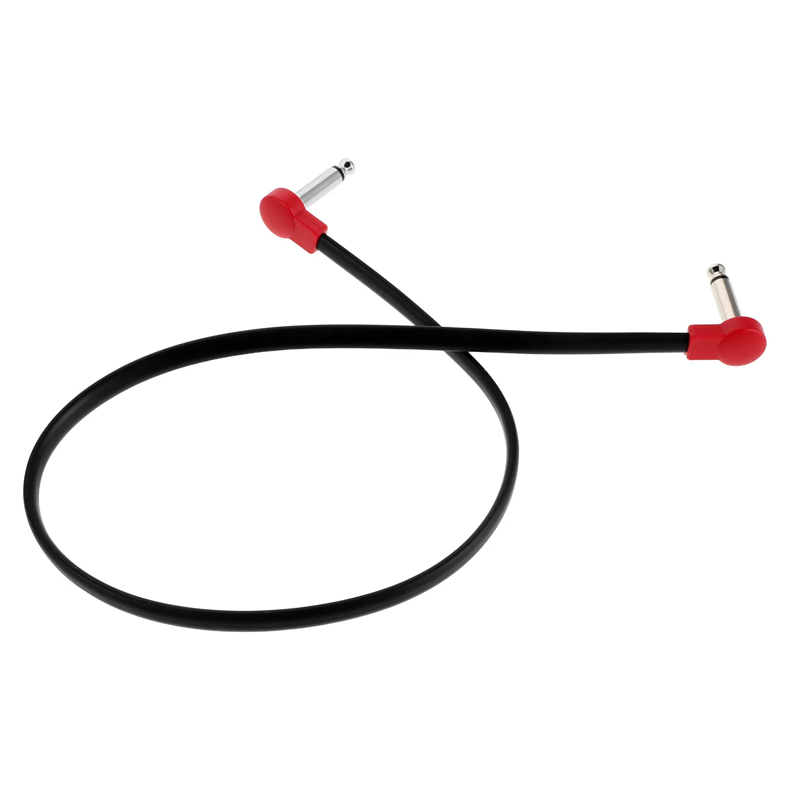Right Angle Guitar Patch Cable Shielded 50Cm Effects Pedal Connector Cord Distortion Pedal Board Instrument Cable for Electric