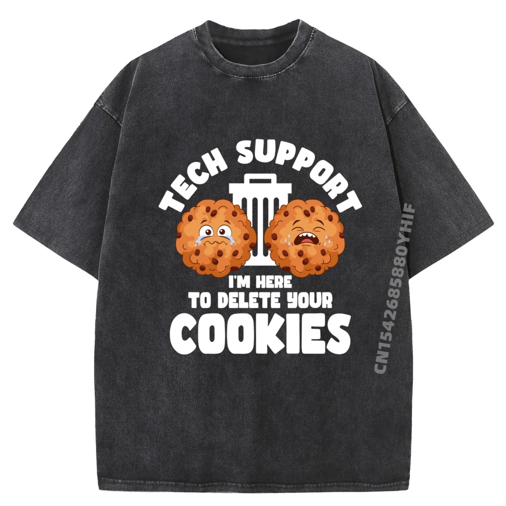 

Tech Support Id 10t Specialist Computer It Sysadmin Простая рубашка Футболки с графическим рисунком Мужская повседневная стираная рубашка в стиле панк