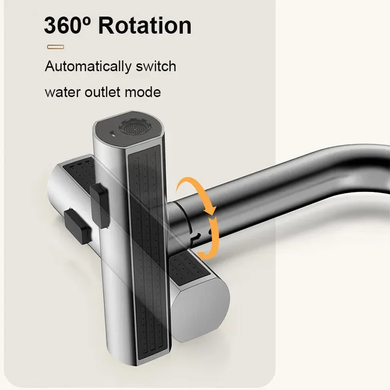 أسود سحب بالوعة المطبخ صنبور مرنة 4 طرق تيار و فوهة البخاخ الحنفيات الفولاذ المقاوم للصدأ الساخن الباردة صنبور حوض خلاط سطح السفينة