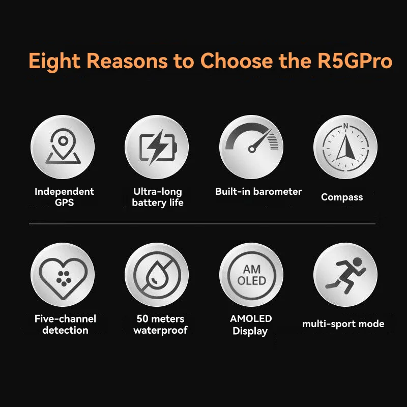 Reloj inteligente KAPULUN para hombres y mujeres, AMOLED de 1,43 pulgadas, pide/reparar llamadas, monitor de salud, resistente al agua 3ATM, seguimiento del sueño y actividad