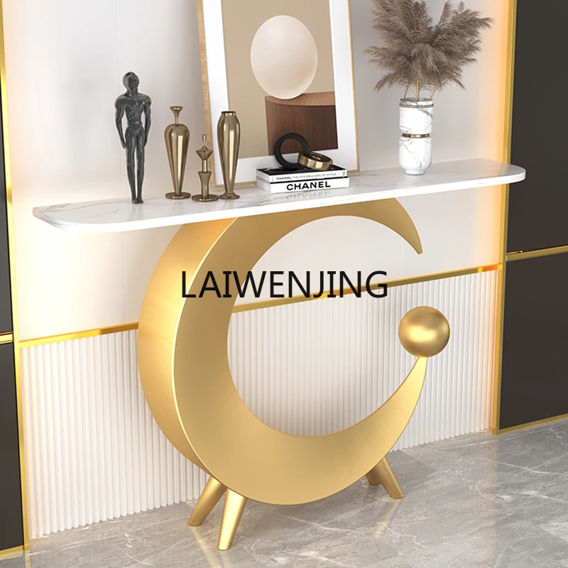 

SGF entrance table is extremely narrow, against the wall, light luxury strip case, decorative art end table