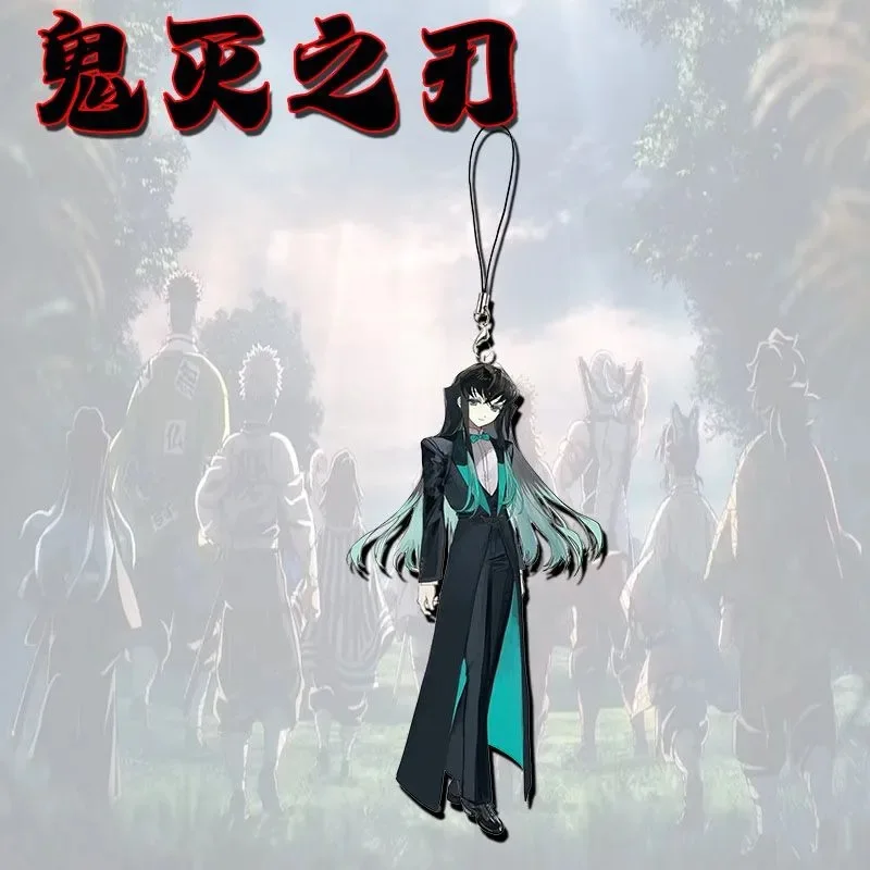 Ghost Killing Blade Purgatory Apricot Shoulang Peripheral Animation anime Mobile Phone Chain Acrylic Student Bag Pendant