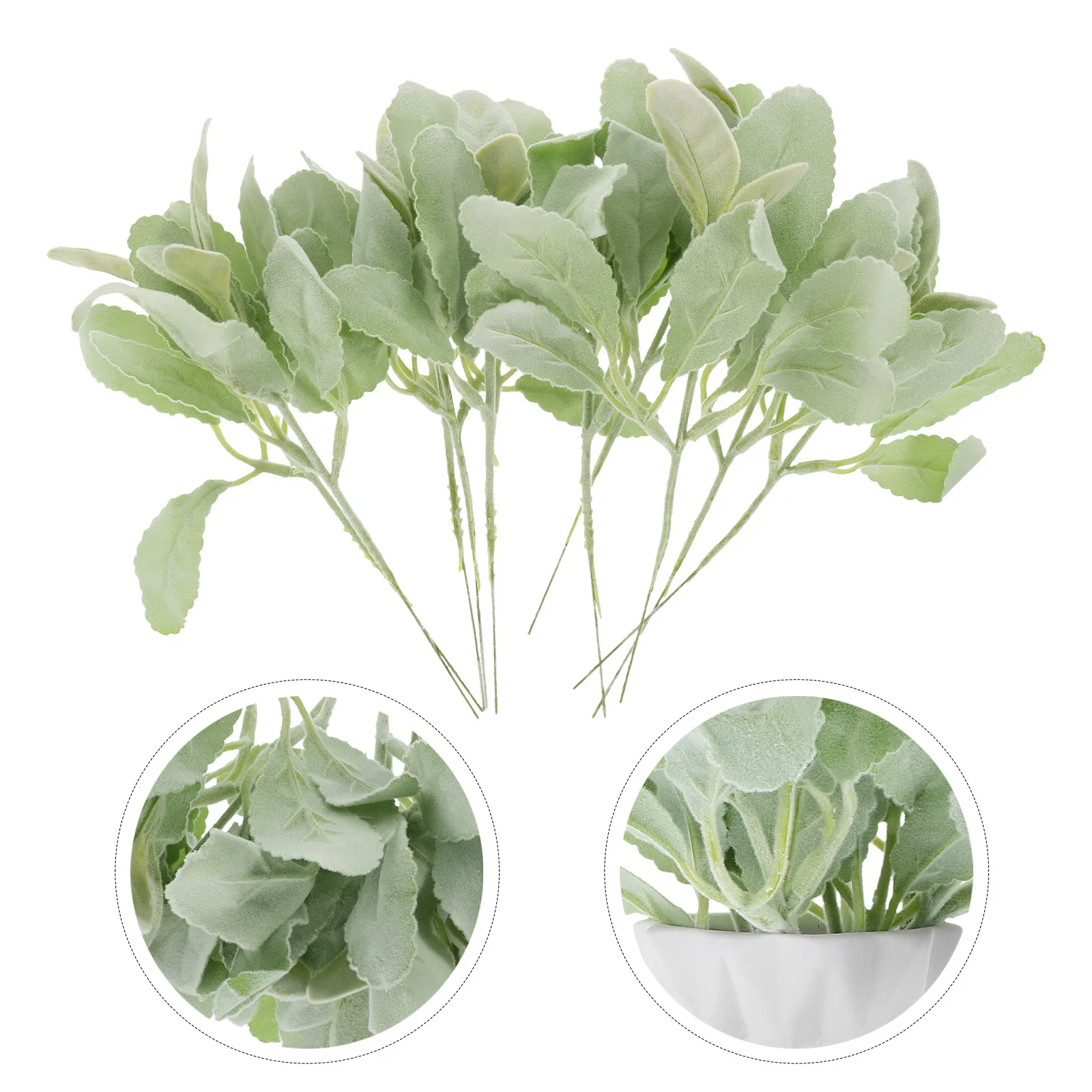

10pcs Artificial Greenery Leaves Stems For Wedding Party Decor Outdoor Plant Arrangement Fake Layout Centerpiece