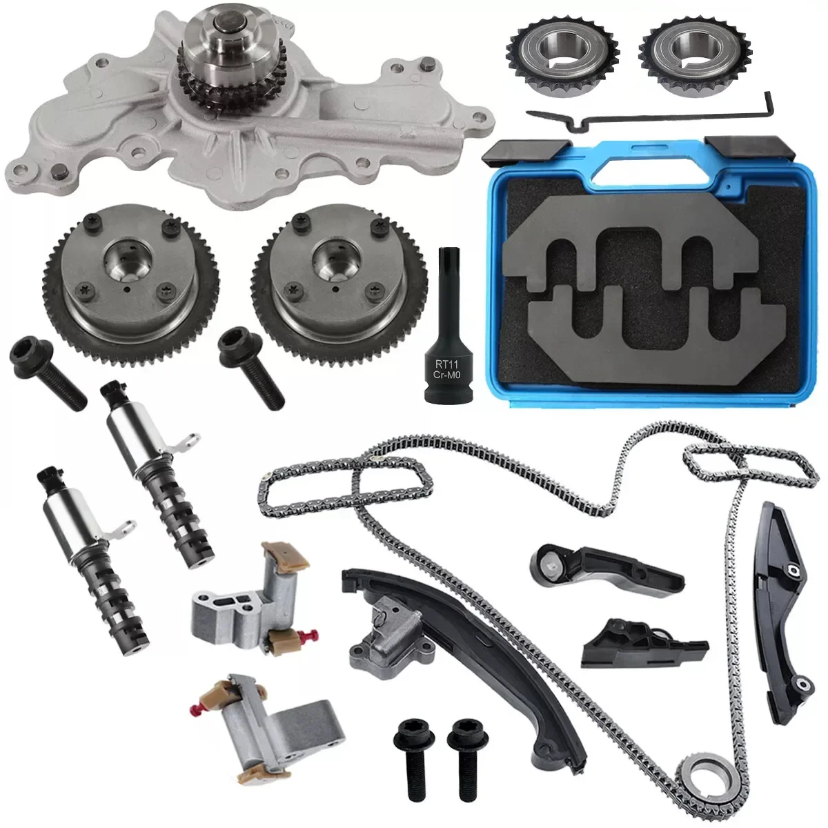 For 3.5 Interceptor Timing Chain Kit Water Pump Tool Solenoid Valvea