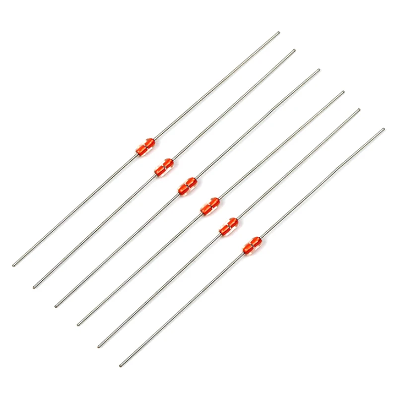 MF58 Glass Sealed Diode 50pcs Resistance 5K 10K 20K 50K 100K BValue3950 Precision5%Electric Heating Furnace With NTC Thermistor