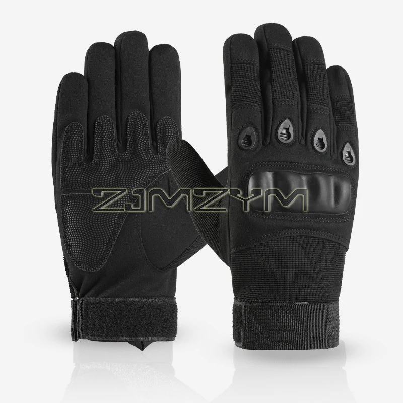 

Nylon Elastic Motorcycle Winter Gloves Breathable Gloves Windproof Full Finger, Padding Hard Knuckle for Cycling Motorbike