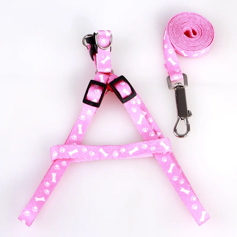 Günstiges Hundeleinen-Set für kleine Hunde, Welpenleinen, Teddy-Hundeleine und Geschirr-Set, niedliches Führseil-Set, Katzen- und Kätzchenleine, Haustierbedarf, Dekoration – Detail 5