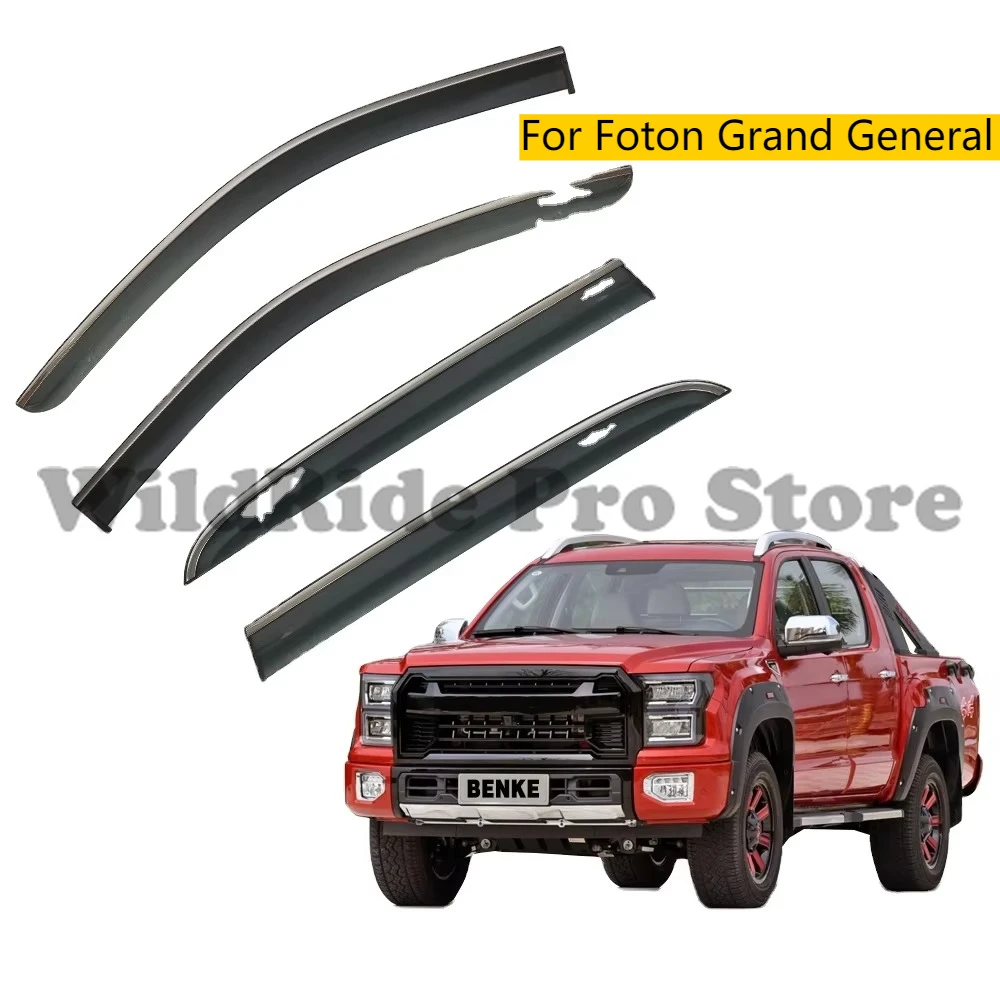 

Auto Parts Pick up Truck Car Side Wind Deflector Visor Door Sun and Rain Guard Window Visor for Foton Grand General