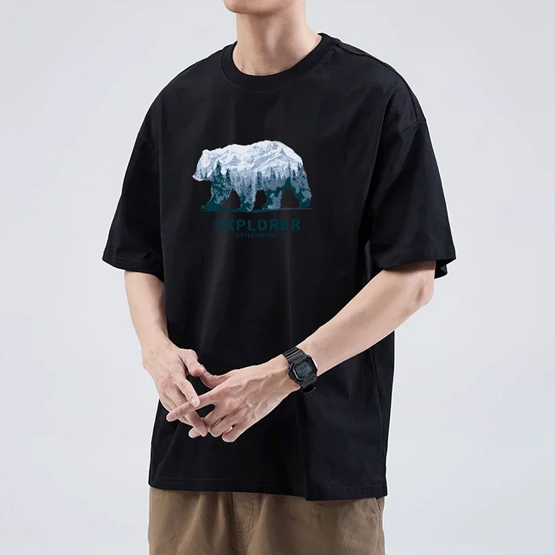 

Мужская и Женская Удобная хлопковая Футболка большого размера с коротким рукавом и принтом в виде коробки TS2584