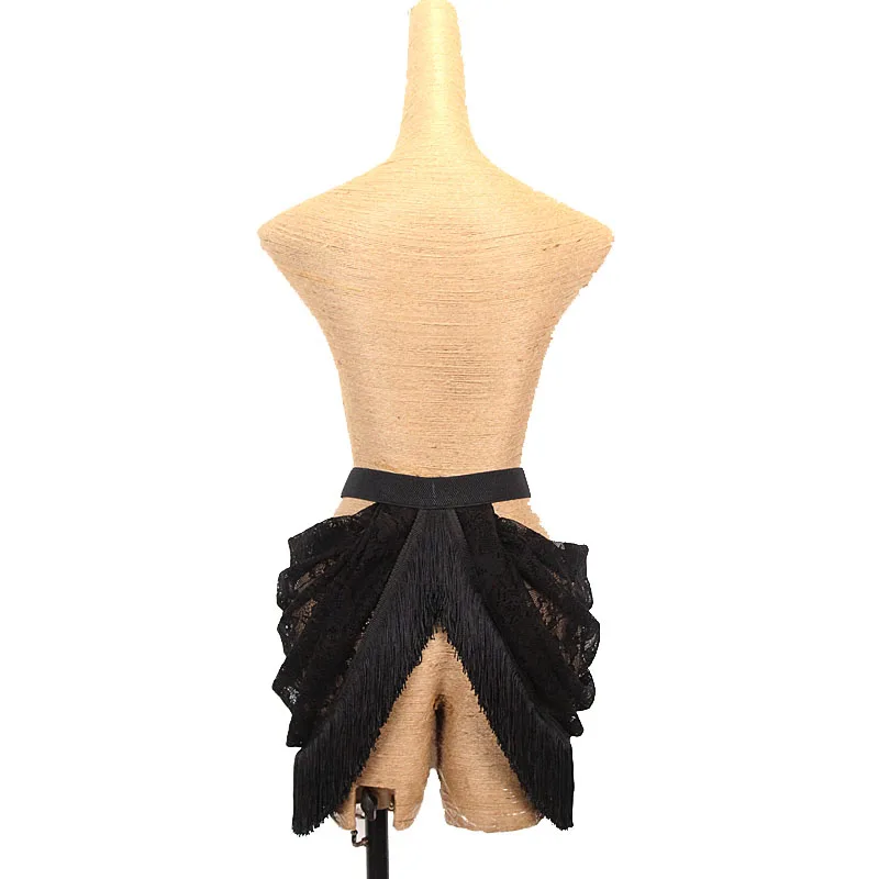 Lace tassels Latin dance belt performance accessories elastic girdle dance practice clothes Latin dance skirt women\'s accessorie