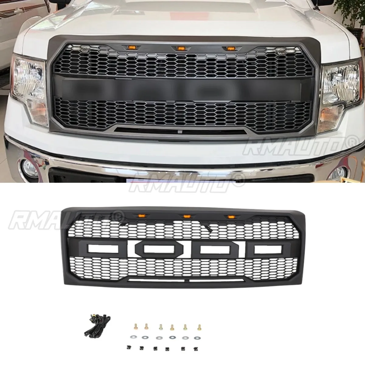 

Car Front Bumper Grill Racing Grills Car Grille for Ford F150 2009-2014 Body Kit Car Accessories