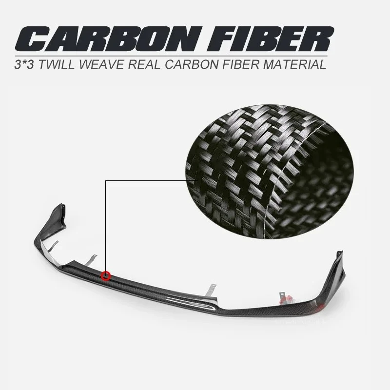 

Совместим с двухдверными деталями Honda Civic FK7 из углеродного волокна Mugen Unlimited, передний спойлер для губ, небольшой корпус