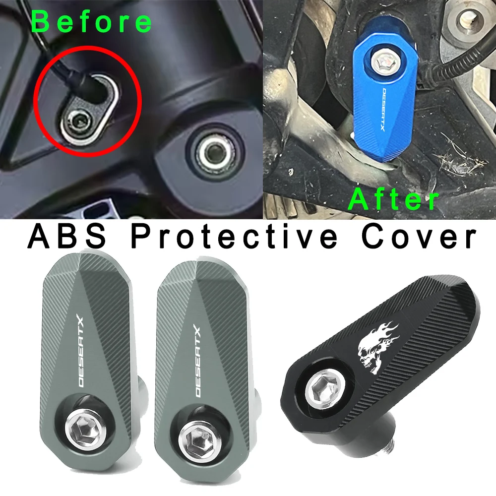 

Logo For Ducati DesertX Desert X Motorcycle ABS Protective Cover Accessories Front Rear Wheel ABS Sensor Protection