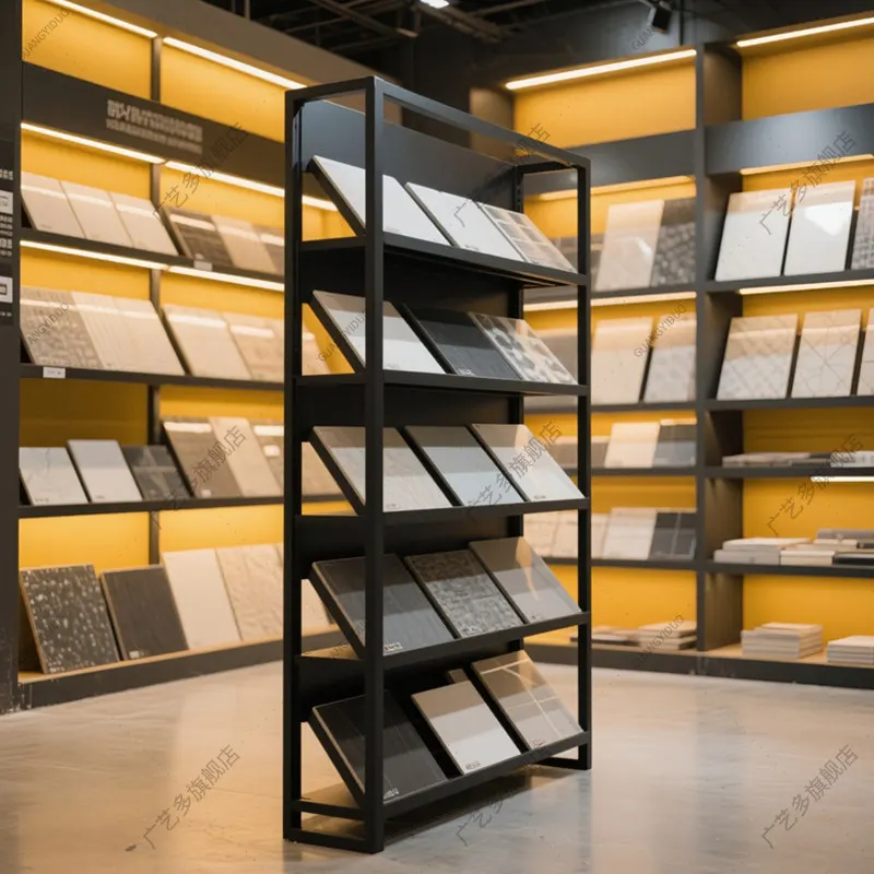 Swatch display stand Stone tile stand Marble sample stand Aluminum gusset plate Kitchen cabinet Door plate Rock plate