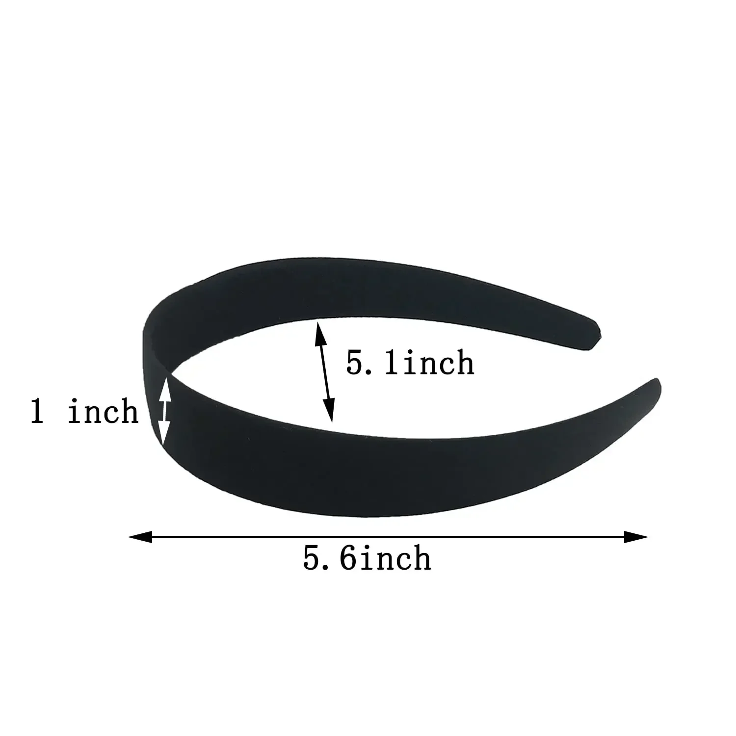 9 قطع من عصابات الرأس الساتان بعرض 1 بوصة، أربطة شعر صلبة ملونة للنساء والفتيات