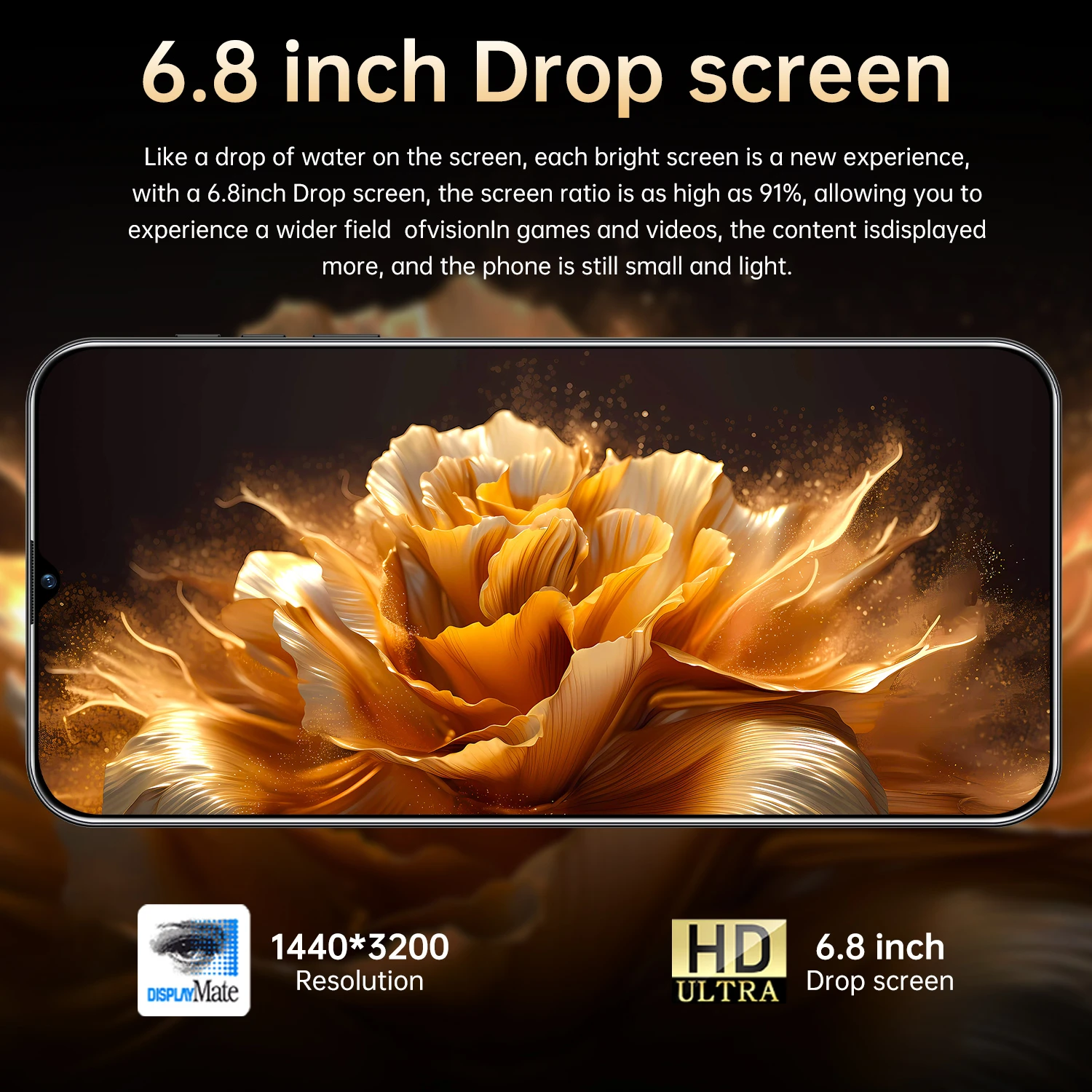 جديد 2025 HOT 40 Pro الأصلي الذكي 5G بطاقة مزدوجة الاستعداد المزدوج الإصدار العالمي بطارية 6800mAh