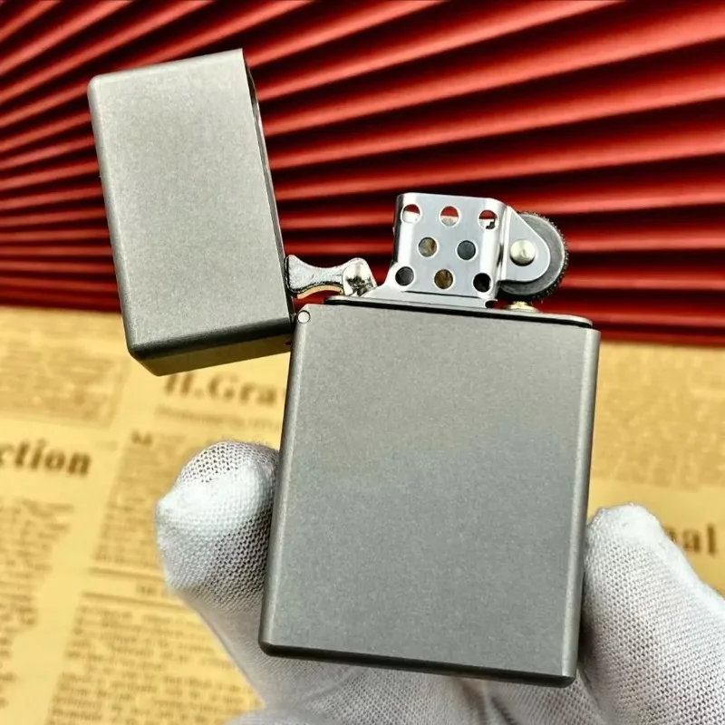 

Zorro Titanium Alloy Lighter 538 912 Narrow Machine Small Square Head Kerosenes Fuel Smoking Accessory for Men's Gift