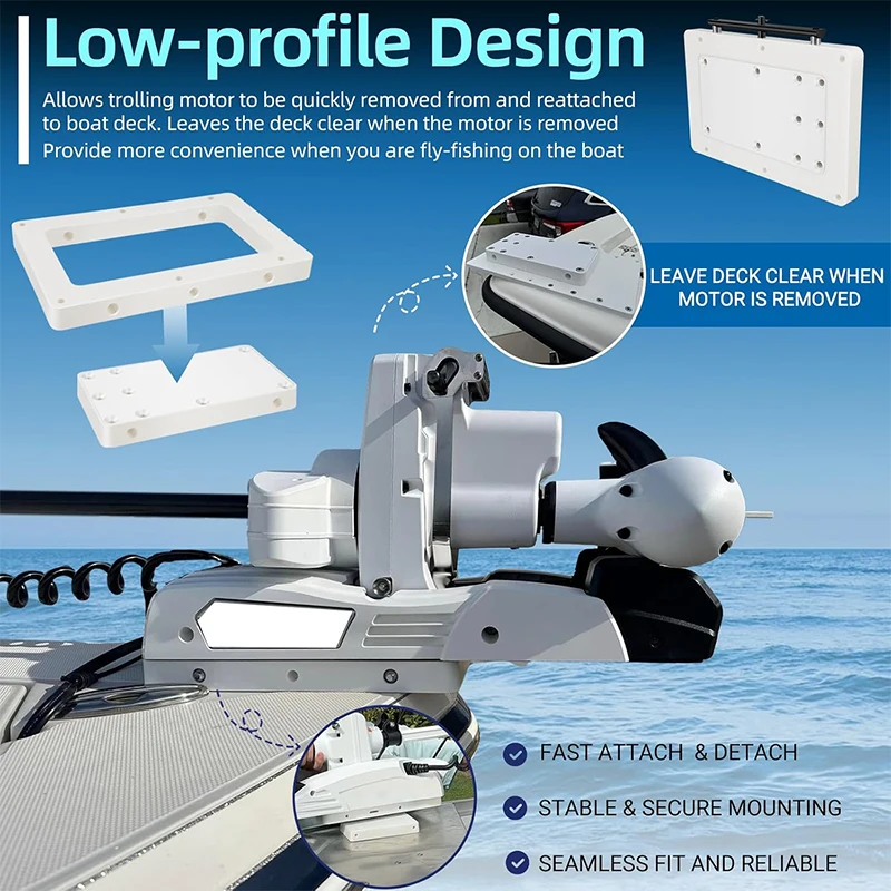 1854055 RTA-55 Quick Release Bracket For Minn Kota Riptide Instinct, Terrova, Riptide Terrova and Ulterra Quest Trolling Motor