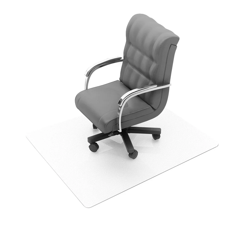 Durable PVC Rectangular Chair Mat Hard Floors 47x60 Ergonomic Floor Protection Mat Easy Glide Surface Eco-Friendly Design