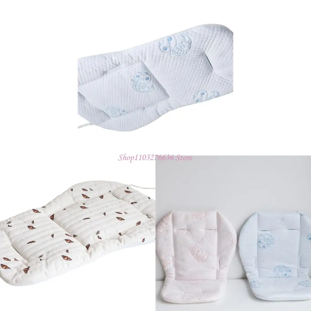 

R6FD Machine Washable Infant Strollers Insert Soft Breathable Support Pad Nonslip
