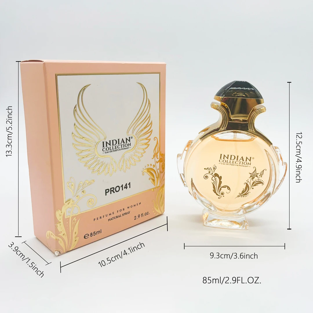 Jinjasmine 2,9 onças, Eau de Toilette feminina - Delicado jasmim, sal, âmbar Nota - Feminino e sutil.