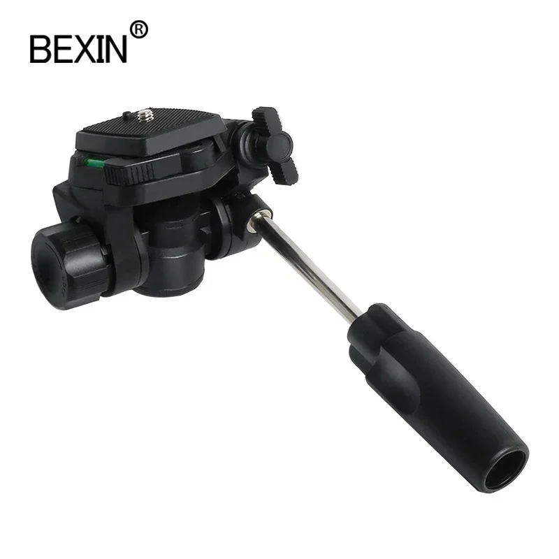 Cabeça de fluido hidráulico universal para câmera DSLR, cabeça panorâmica do tripé, 360 graus giratória, placa de liberação rápida, monopé, FH6, FH8