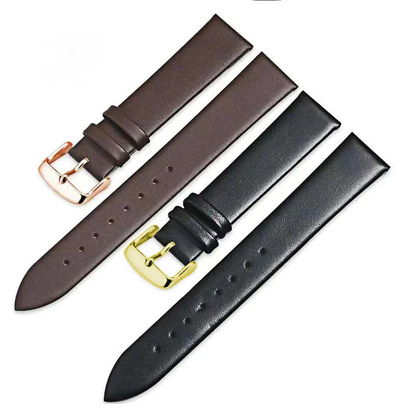 20mm watch band 18mm 20mm 22mm Leather strap thin smooth watch strap belt Suitable Suitable for smartwatches