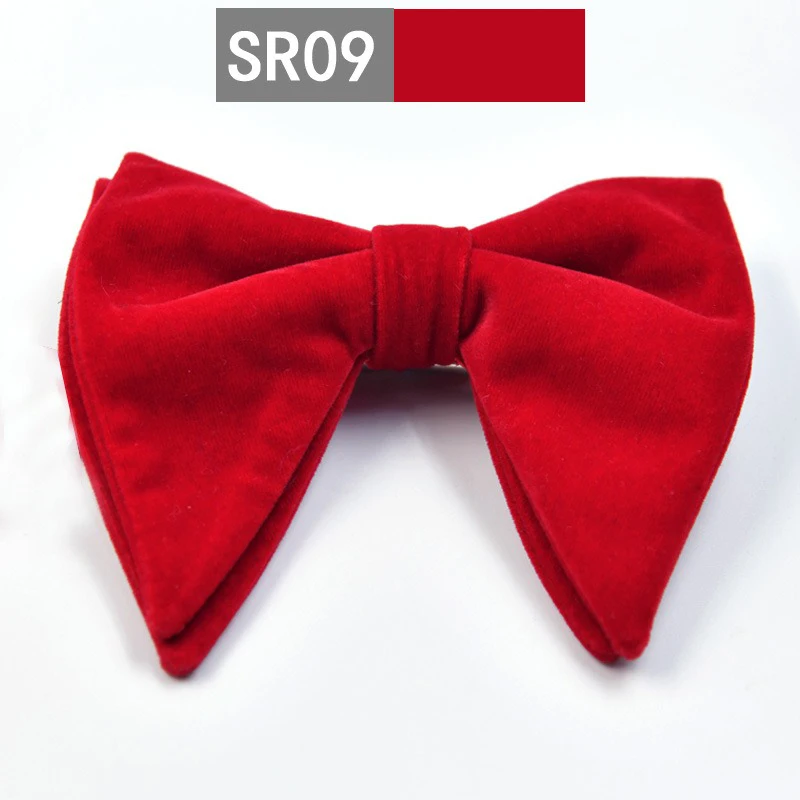 Handgefertigte Übergroße Samtfliege für Herren, Verstellbare Fliege, Perfekt für Formelle Anlässe, Hochzeiten, Smoking-Anzüge und Accessoires – Detail 14