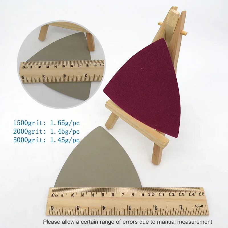 50PCS Triangle Sanding Disc Hook & Loop Silicon Carbide 90mm Wet Dry Sandpaper For Detail Oscillating Sander Tools 60-10000 Grit