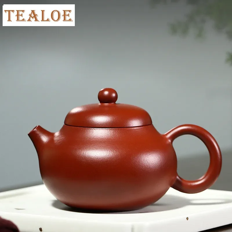 

190 мл эстетические фиолетовые глиняные чайники Исин, горшок ручной работы, сырая руда, грязевой чайник Дахунпао, китайский чайный сервиз Цзыша, украшения, подарок