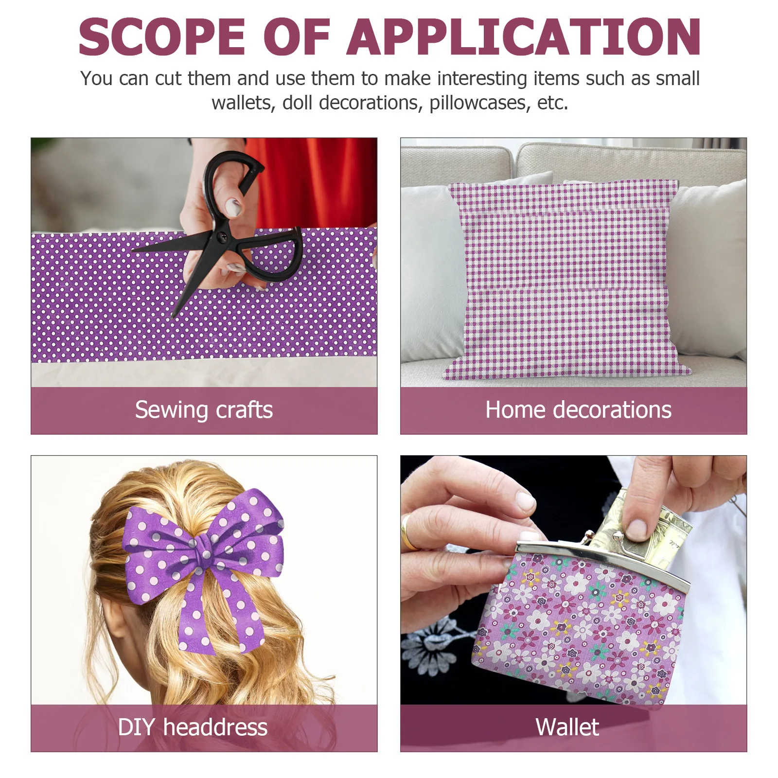 

7pcs Fabric Strips for Sewing Quilting Craft Bulk Patchwork Cloth Fabric Strips Floral Home Decor