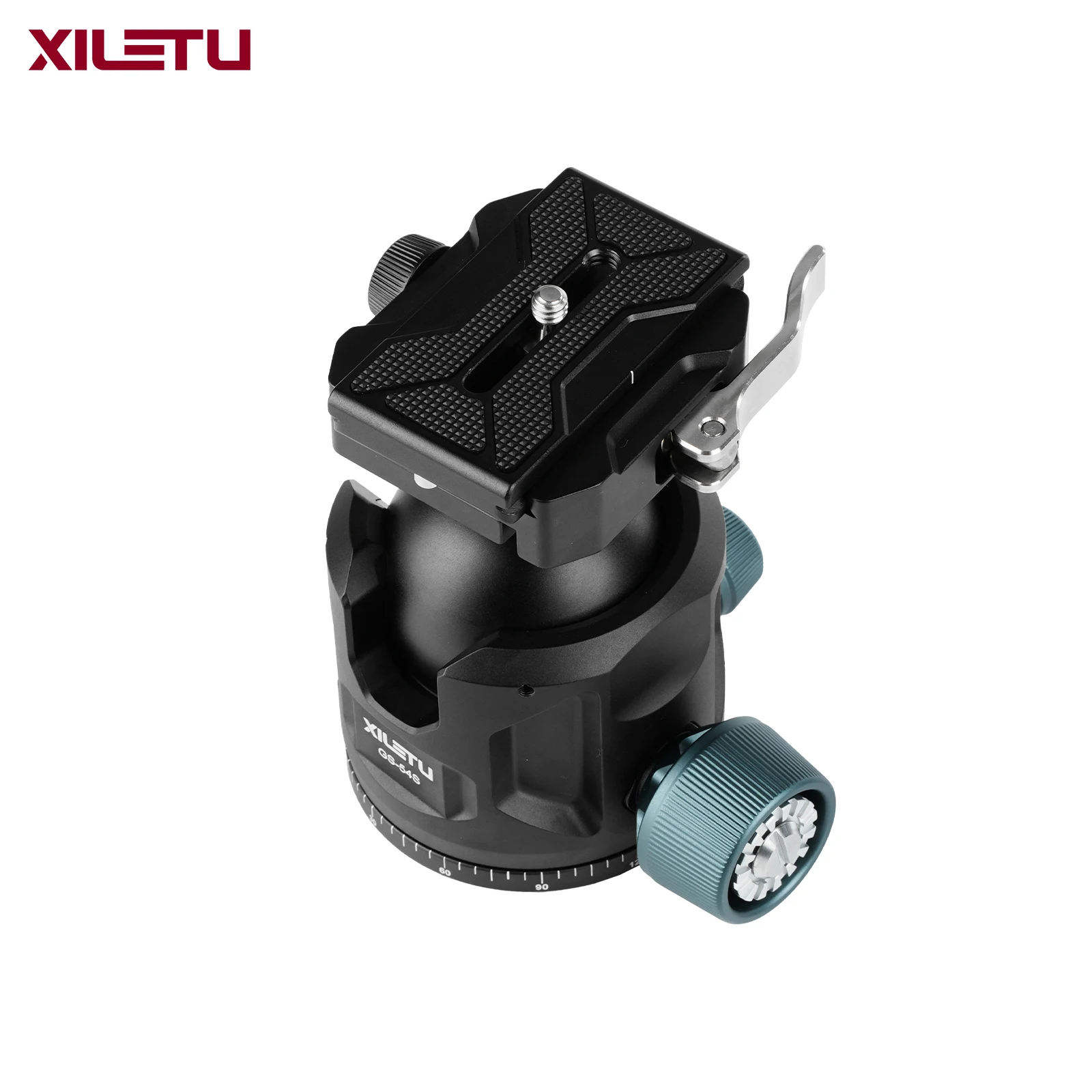 XILETU Low Profile Tripod Ball Head 360° Pan Rotation Damping Control with Quick Release Plate for Landscape Outdoor Shooting
