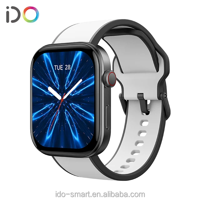 TJXL-IDO 2024 جديد وصول 1.83 بوصة IP68 مقاوم للماء BT ساعة ذكية اليكسا صوت دعم نموذج خاص جهاز تعقب النشاط الساخن مربع