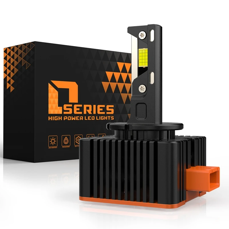 1 زوج جودة عالية V31 LED ل جديد D سلسلة سيارة LED المصباح لمبة 10000LM 6500K 110 واط D3/D3S 3-أنابيب النحاس