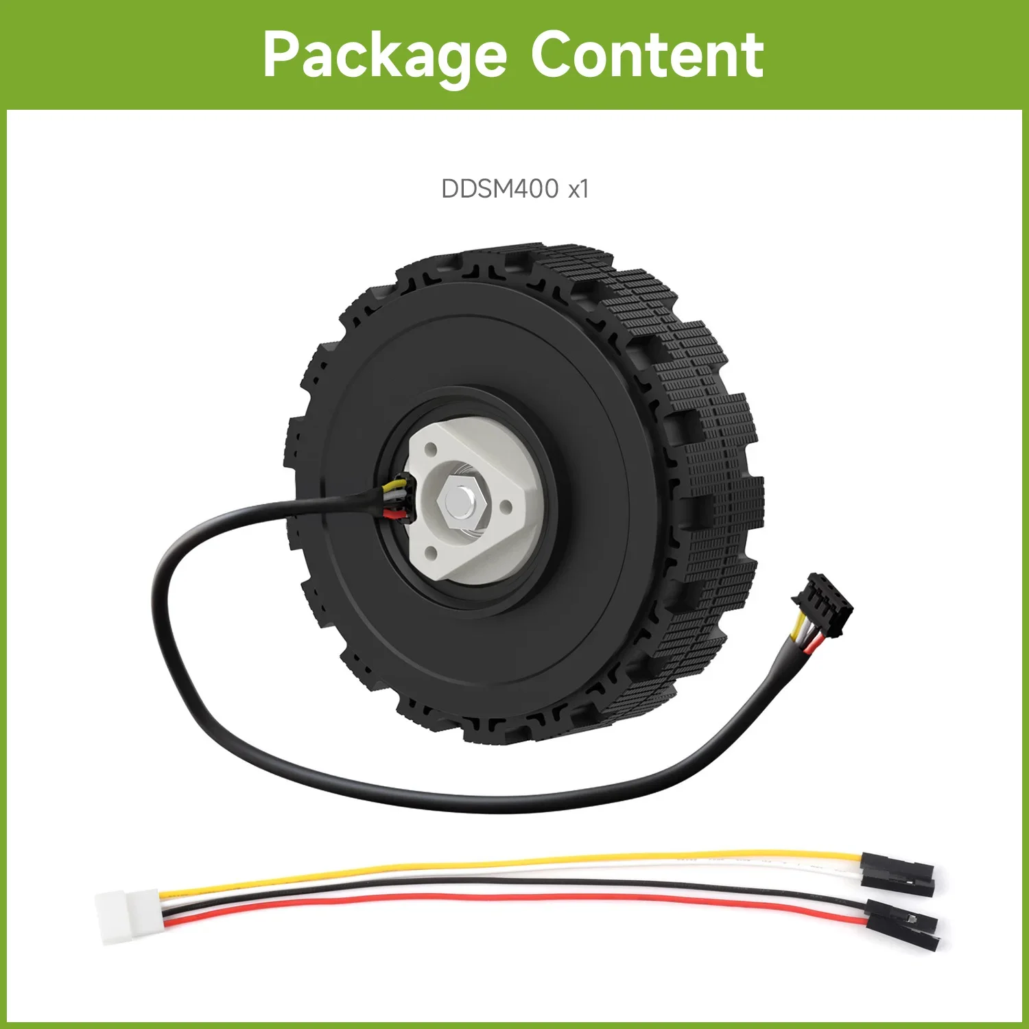 Waveshare DDSM400 Direct Drive Servo Motor, Suitable For RC Car Robot DIY Adopts Advanced Direct Drive Technology,  Low Noise