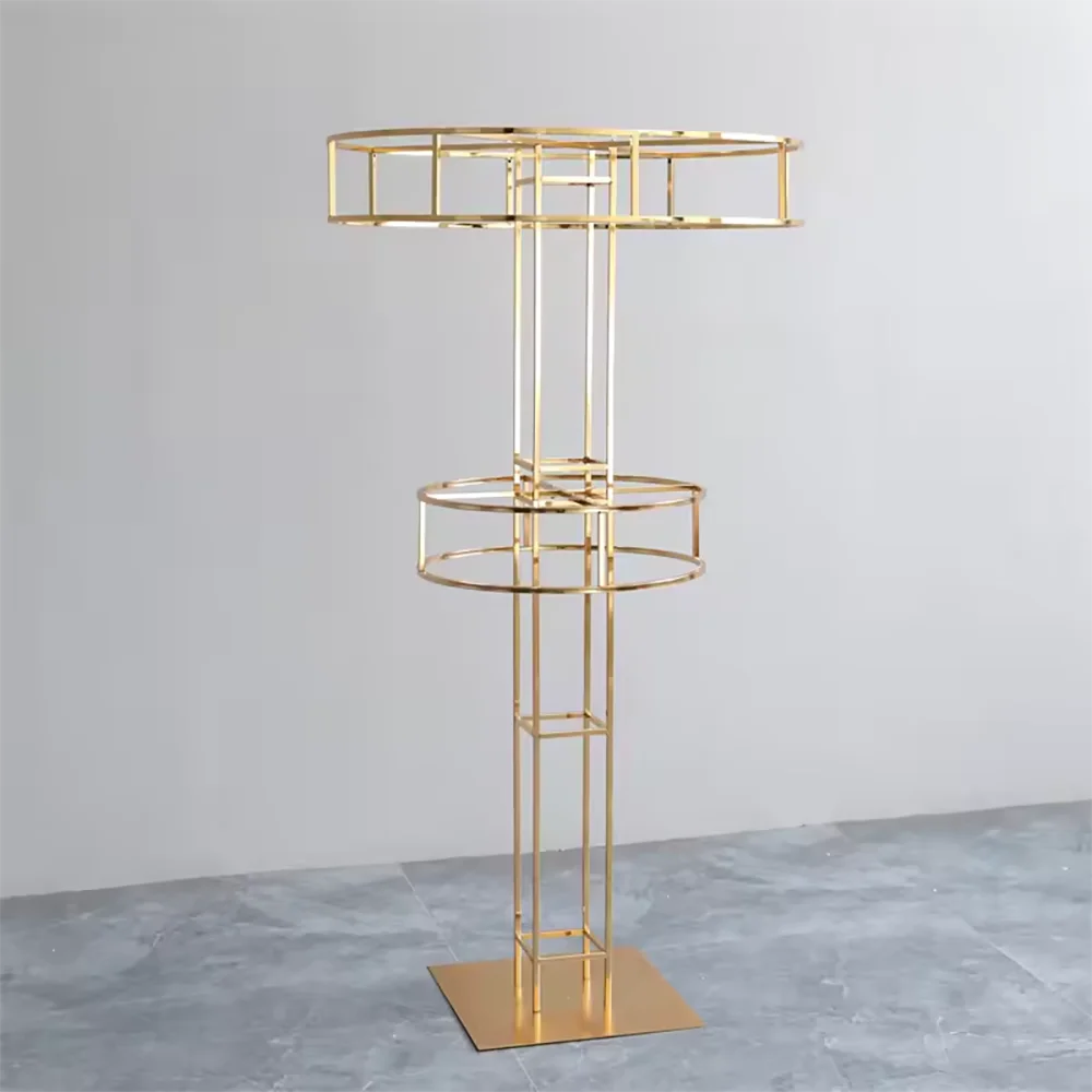 

Wedding and event supplies gold metal table stand floor decoration flower stand wedding centerpieces