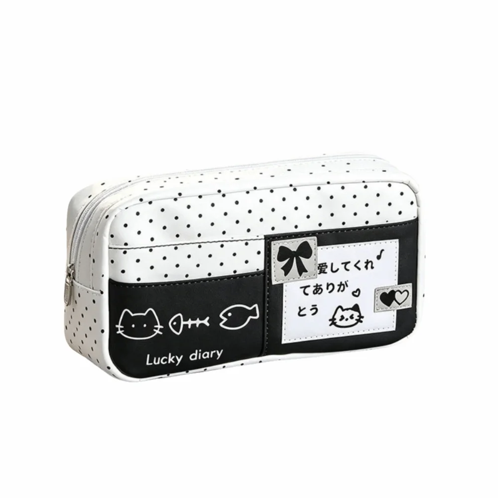 Creative Cat Pattern Pencil Case Multi-Layer Large Capacity Pencil Bag Cute 9 Layers Stationery Bag School