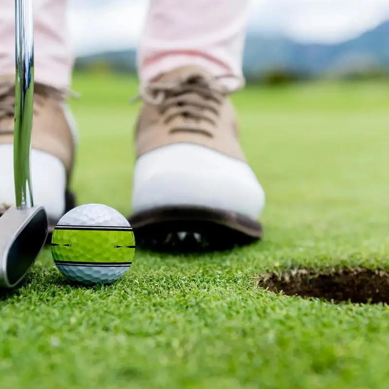 

Golf Balls For Women 12 Golf Practice Balls Sports Accessories With 360 Degree Orbital Putter Aiming System Training Aid For