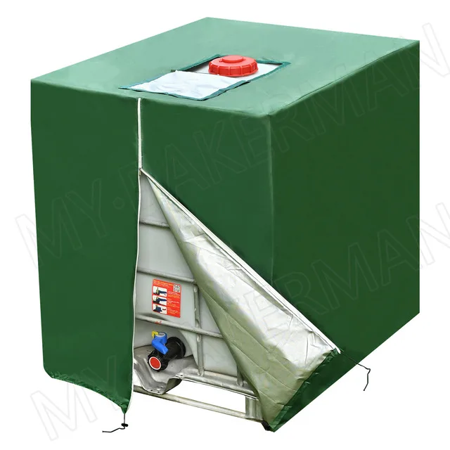 4 Colors Outdoor Tank Cover for 1000 Liter IBC Tote Bag Cover IBC Tank Accessories Zipper Cover