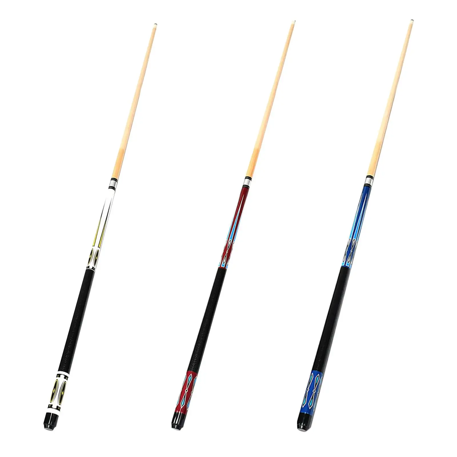 Pool Cue 57inch Wooden Pool Stick Portable 1/2 Snooker Billiard Pool Cues for Billiard Players Billiard Table Sports Training