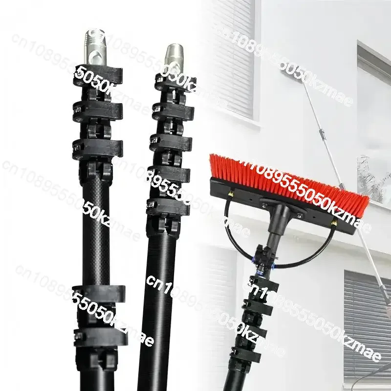 High pressure cleaning machine multifunctional carbon fiber telescopic cleaning rod brush solar panel water supply machine