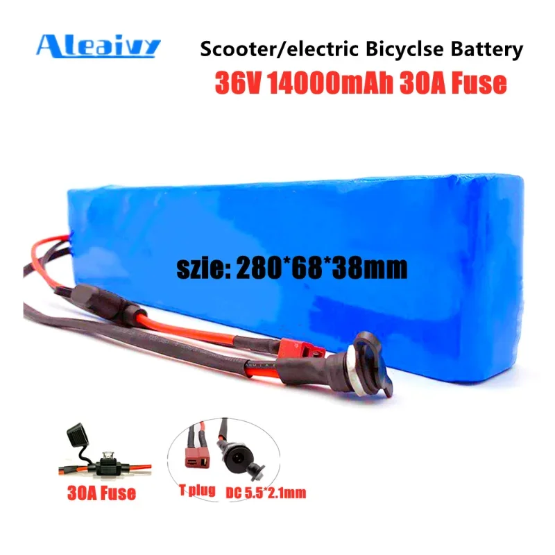 36V 14Ah Electric Bike Battery Pack 18650 Li-ion Battery 500W High Power and Capacity Fiido D2 D4s Motorcycle Electric Scooter