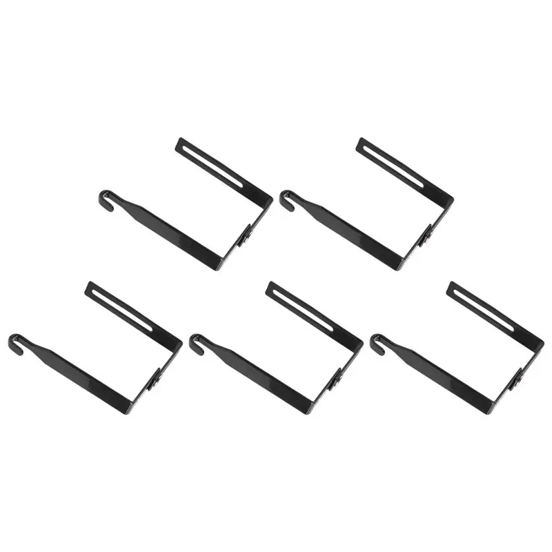 A19F-Adjustable Outdoor Light String Hooks, 5 Pcs Set For 3.2 To 6 Inch Cinder Block Wall& Fence Installation Hanger