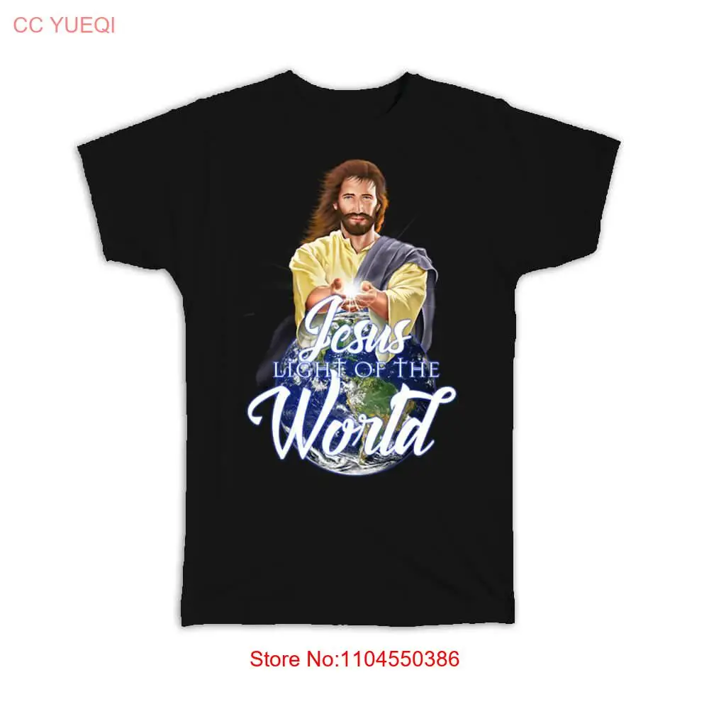 Jesus Light Of The World T Shirt Christ Catholic Faith Religious Poster Wall Decor long or short sleeves