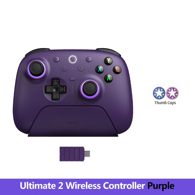8BitDo Ultimate 2 Wireless Controller, Bluetooth/USB/2.4G Gamepad with TMR Joystick Charging Dock for Windows PC, Apple, Steam & image 3