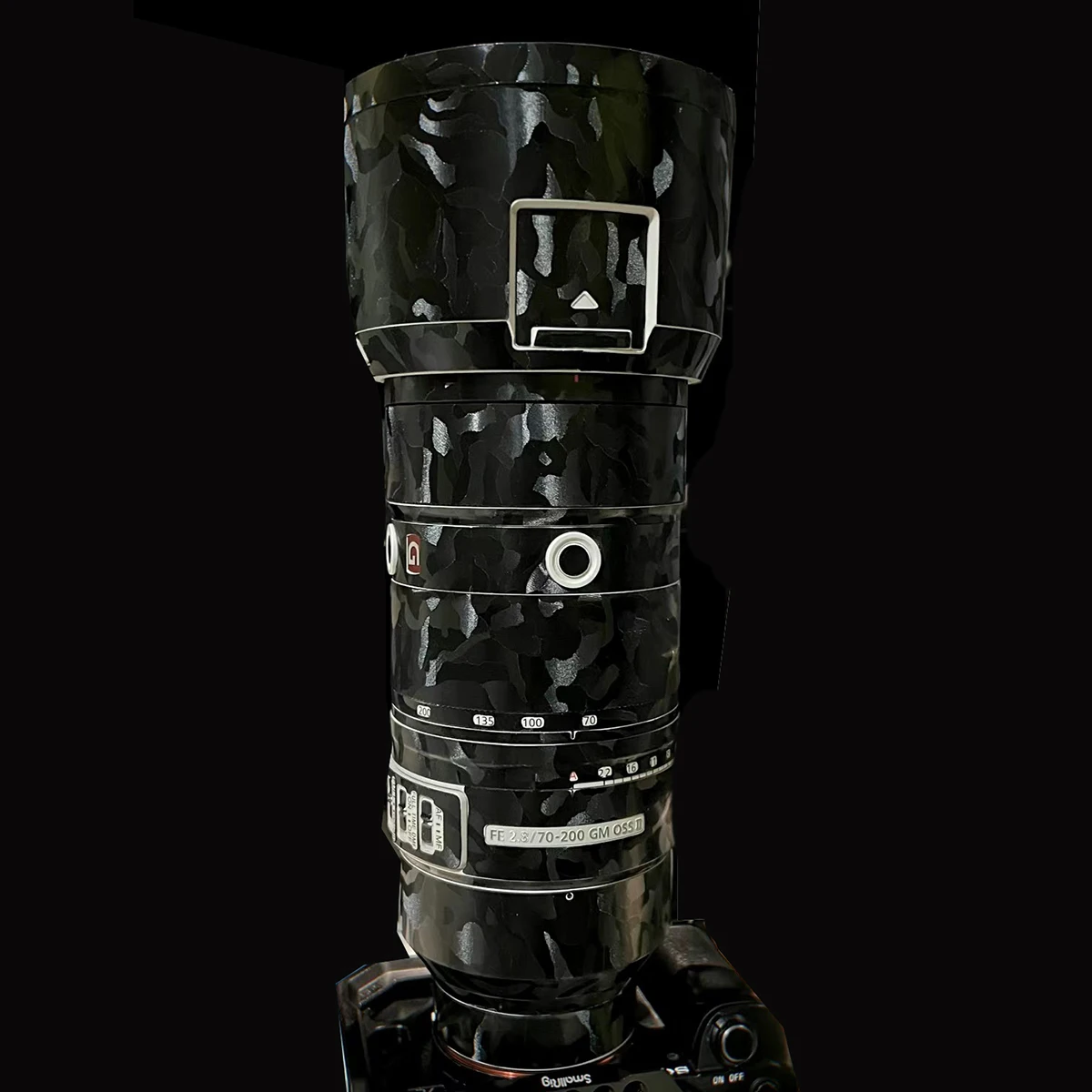 لسوني FE 70-200 مللي متر F2.8 GM OSS II ملصق عدسة الكاميرا الجلد ملصق الفينيل التفاف معطف الفيلم SEL70200GM2 70-200 2.8 FE70-200 F4 G II