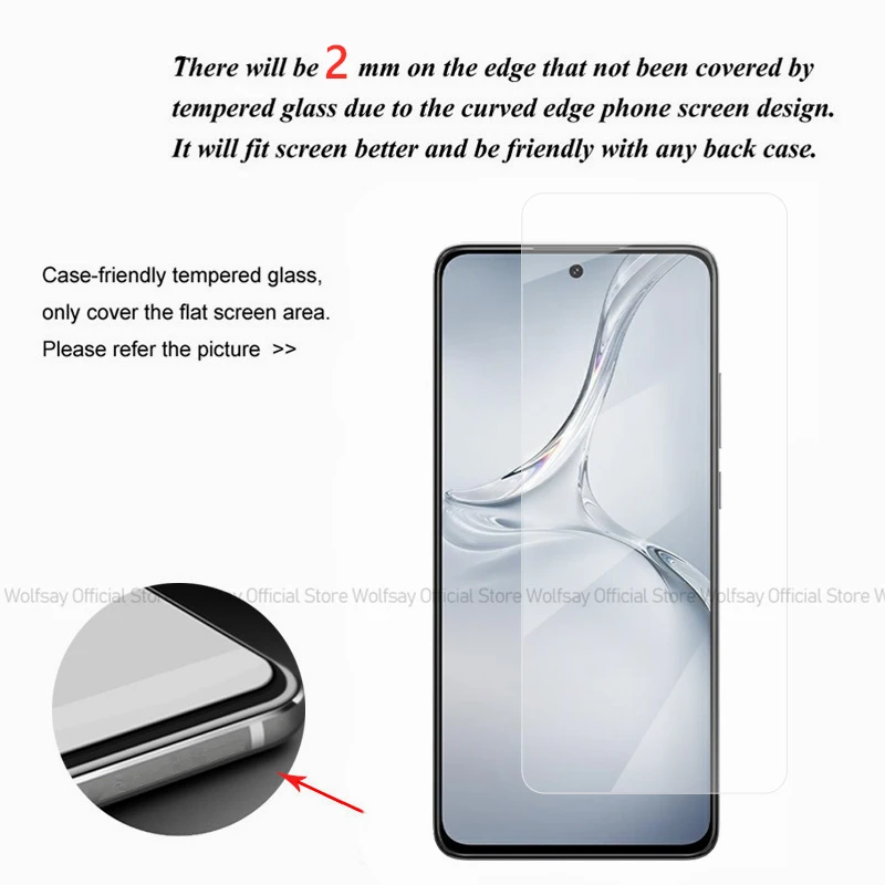 2/4PCS Screen Protector For OnePlus Nord CE4 Lite Tempered Glass OnePlus Nord CE4 Lite Full Glue Phone Screen Glass Protector