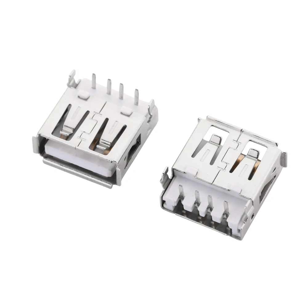 10 قطعة USB نوع A/B 2.0/3.0 منفذ قياسي ذكر التوصيل أنثى لحام الرافعات موصل PCB المقبس